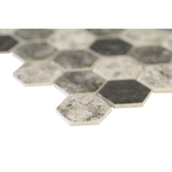 MSI Urban Tapestry Hexagon 2" x 2" Glass Mosaic Tile Wayfair